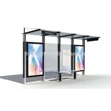 THC-33 outdoor steel frame bus shelter